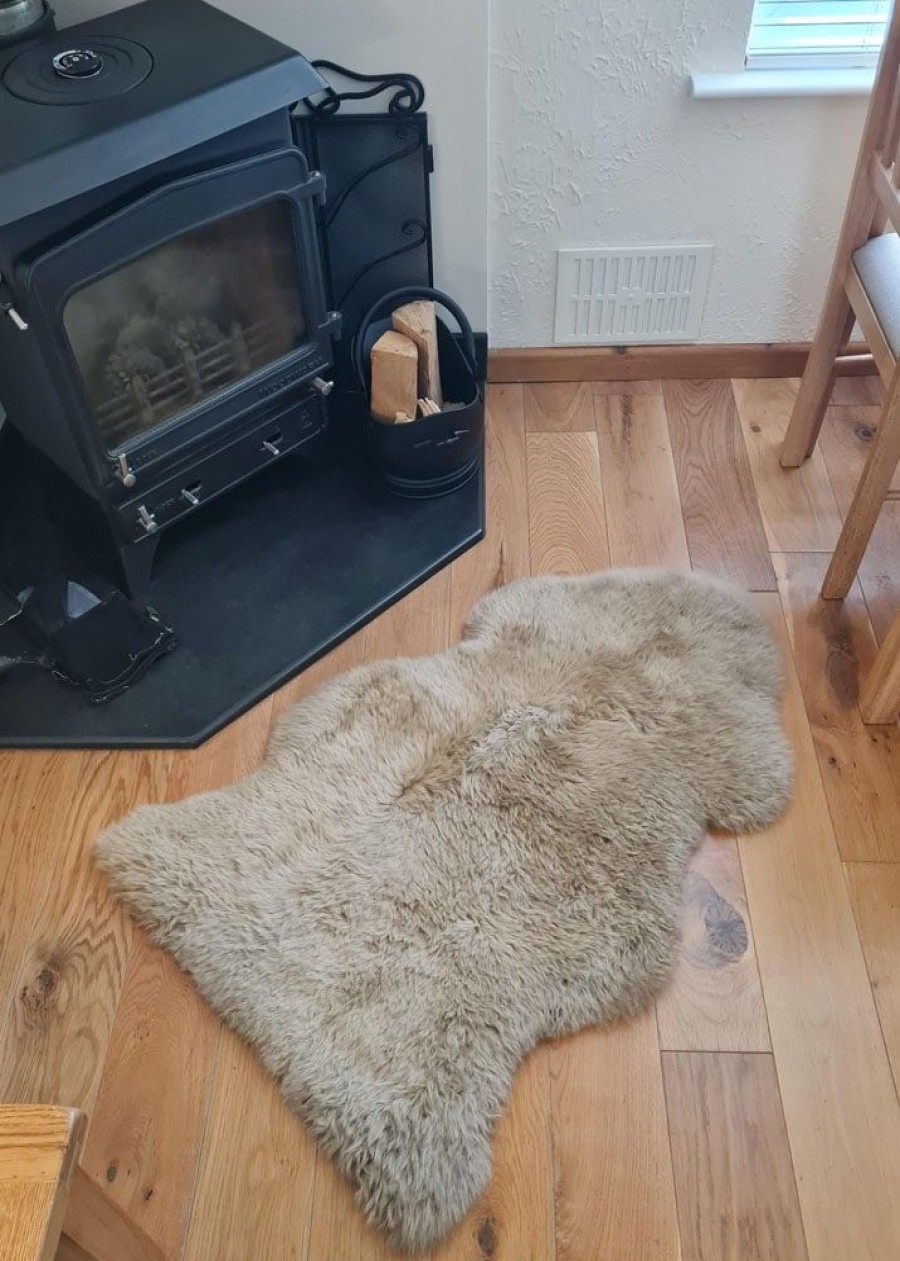 Lambland Eco Tanned Sheepskins | Eco Tanned Beige Luxury Sheepskin Rug