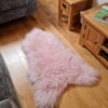 Lambland Eco Tanned Sheepskins | Eco Tanned Long Wool Pale Pink Icelandic Sheepskin