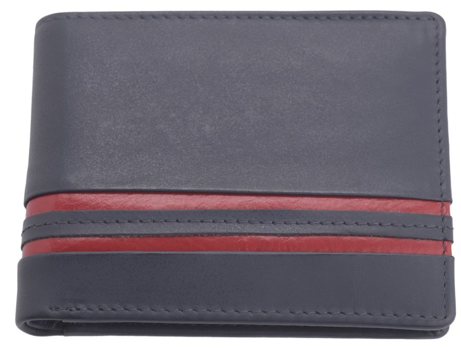 London Leather Goods Wallets | Smooth Luxury Leather Flip Up Wallet