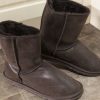 Lambland Men'S Sheepskin Boots | Men'S Brown Sheepskin Boots With Aviator Finish