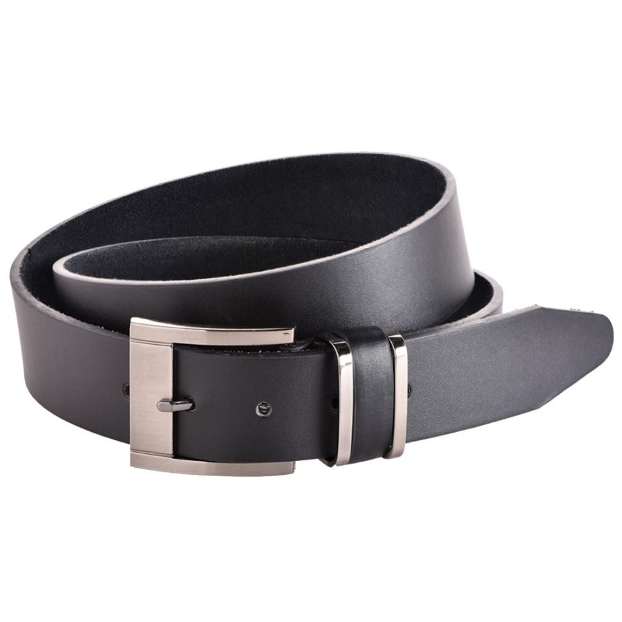 Milano Leather Belts | Men'S 40Mm Smooth Finish Leather Trouser Belt