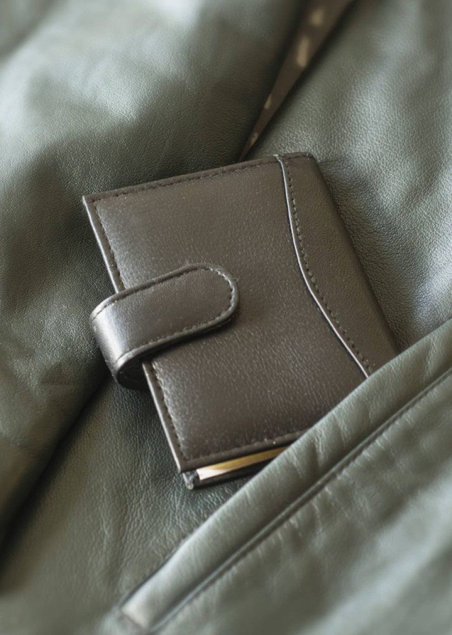 Lorenz Card Cases | Soft Leather Card Holder With Plastic Sleeves