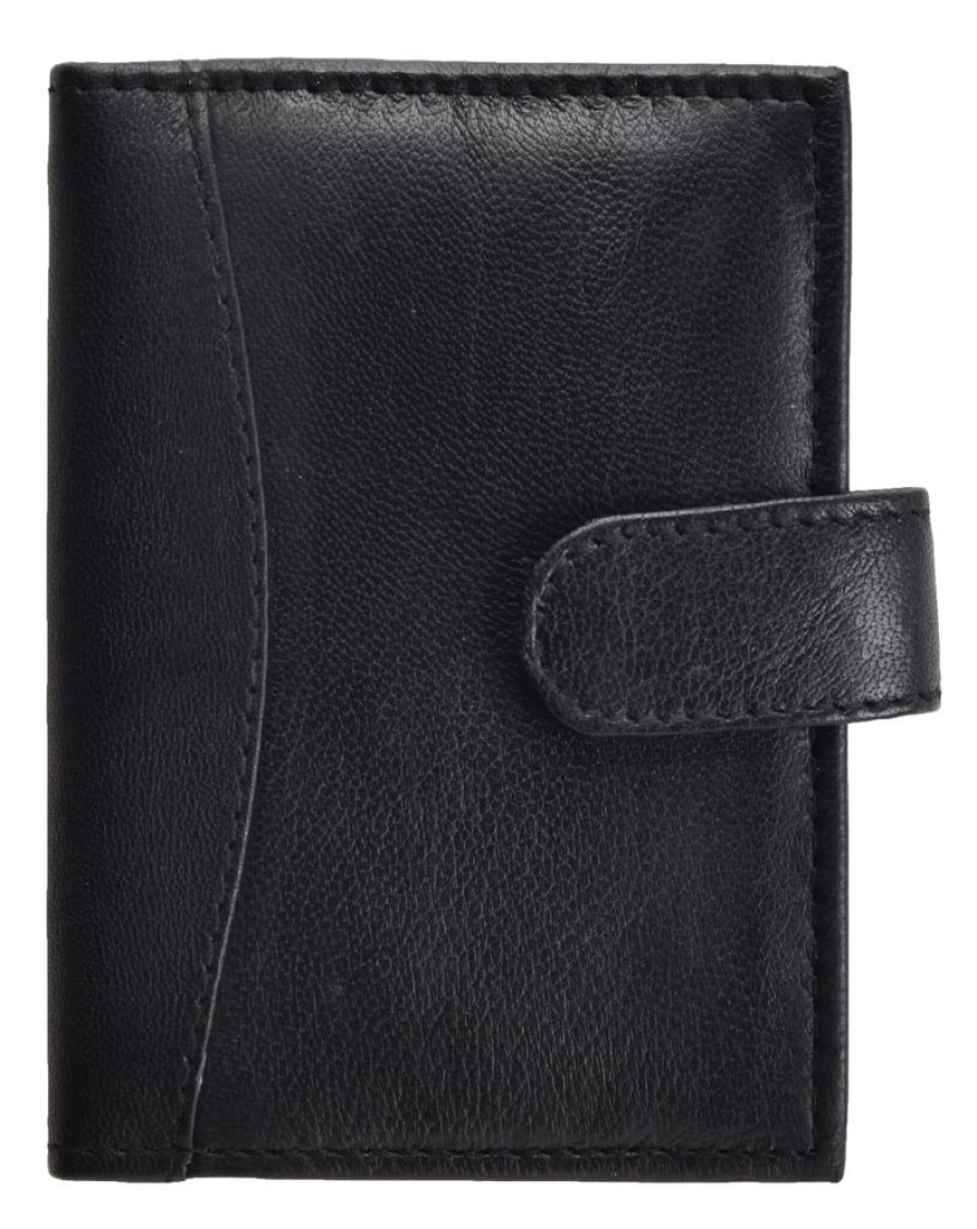 Lorenz Card Cases | Soft Leather Card Holder With Plastic Sleeves