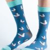 Doris & Dude Socks | Bamboo & Organic Cotton Blue Seagull Socks