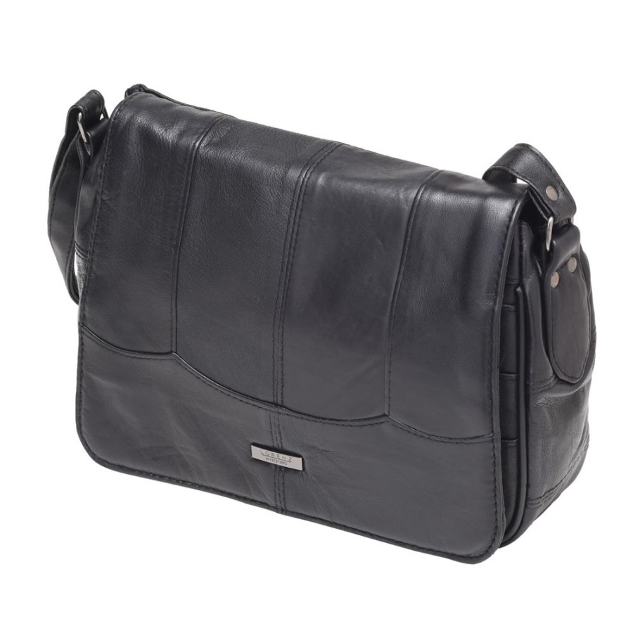 Lorenz Handbags | Soft Nappa Leather Flap Over Organiser Bag